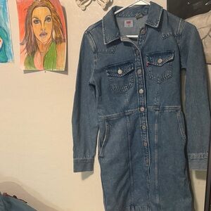 Levi's Long Sleeve Denim Dress